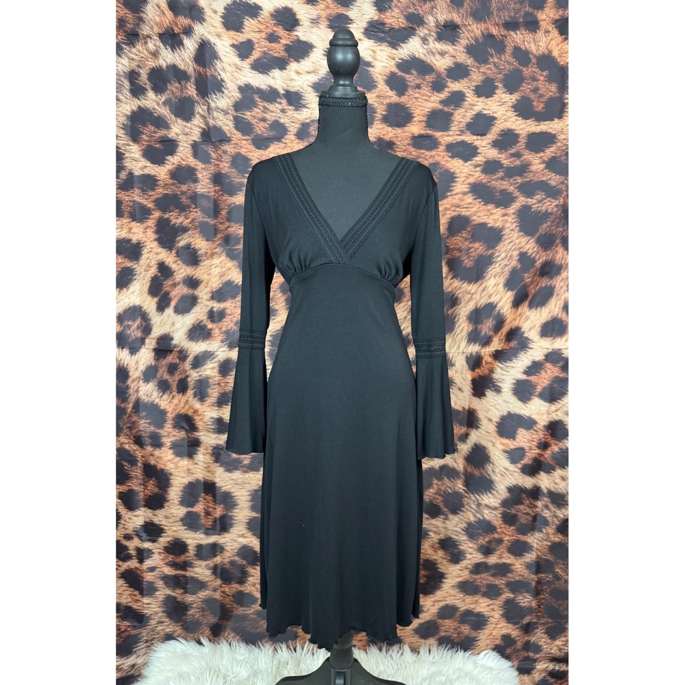 Vintage Early 90's Bell‎ Sleeve Empire Waist Midi Dress